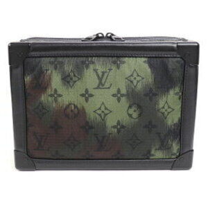 Louis Vuitton Monogram Crossbody Shoulder Camouflage Black Soft Bag Trunk